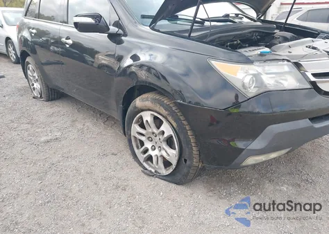 2009 Acura Mdx Technology Package z USA, uszkodzony, nr VIN 2HNYD28449H509778